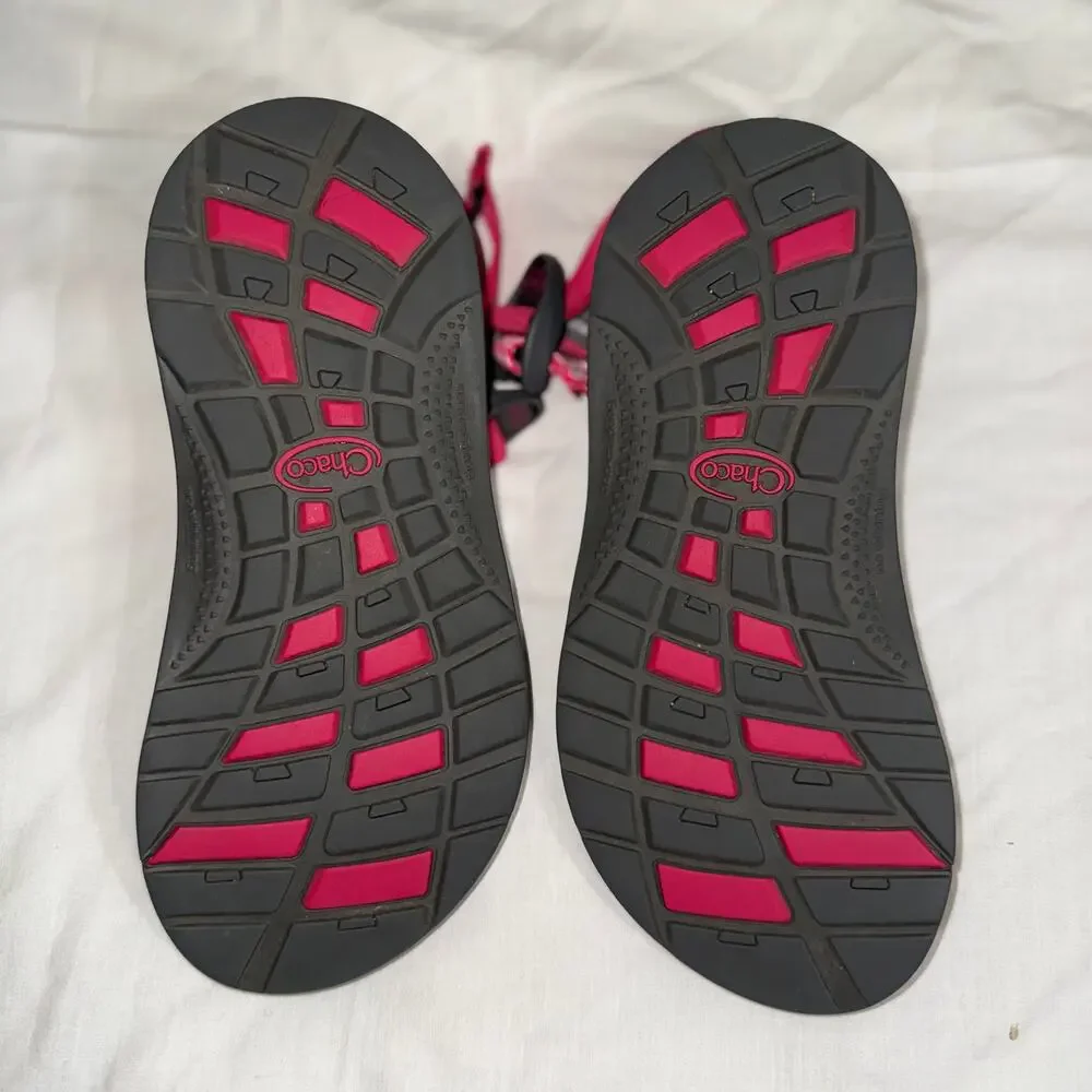 Chaco ZX1 EcoTread Pink Gray Double Strap Sport Hiking Water Sandals Size 3Y